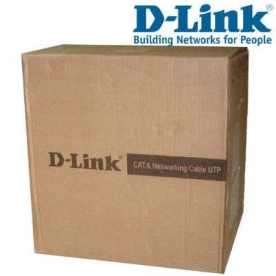 D-Link Cat6 Networking Ethernet Cable UTP 100 Meters | 23 AWG Solid Copper LAN Cable | High-Speed 550MHz Cat 6 Wire for Structured Cabling & Network Infrastructure