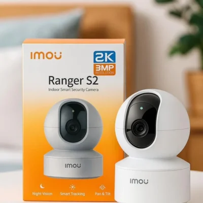 Imou Ranger S2 3MP WiFi Security Camera | 360° Pan Tilt Smart Home CCTV | AI Human Detection Smart Tracking | 2-Way Audio Night Vision | Alexa Google Assistant Compatible | SD Card Support up to 256GB