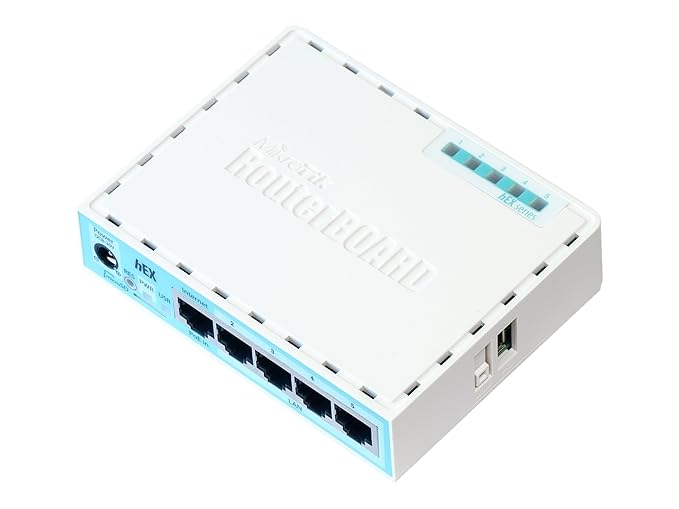 MikroTik hEX RB750Gr3 Gigabit Ethernet Router | 5-Port Multi-WAN RouterBoard | Dual Core 880MHz 256MB RAM | Home & Small Office Wired Network Router with USB & MicroSD Support - Image 4
