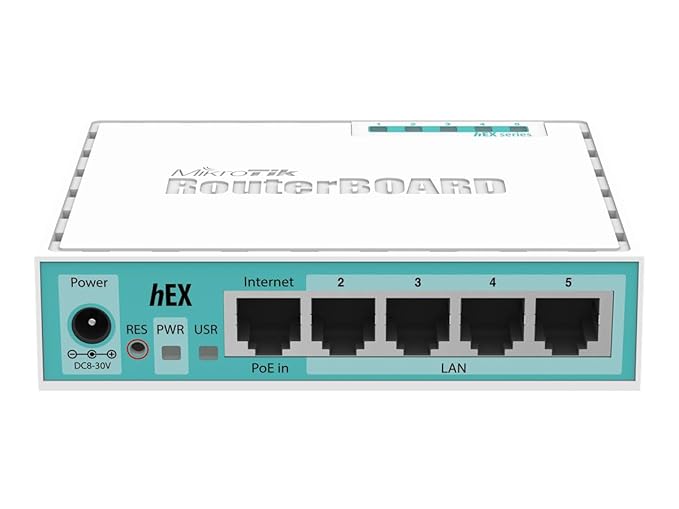 MikroTik hEX RB750Gr3 Gigabit Ethernet Router | 5-Port Multi-WAN RouterBoard | Dual Core 880MHz 256MB RAM | Home & Small Office Wired Network Router with USB & MicroSD Support - Image 2