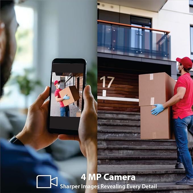 CP-Z45Q Smart Outdoor Dome Camera: 360° Auto-Tracking, 2K Crystal Clear Video, & Two-Way Talk – Remote Mobile App Viewing - Image 10