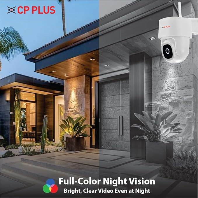 CP-Z45Q Smart Outdoor Dome Camera: 360° Auto-Tracking, 2K Crystal Clear Video, & Two-Way Talk – Remote Mobile App Viewing - Image 7