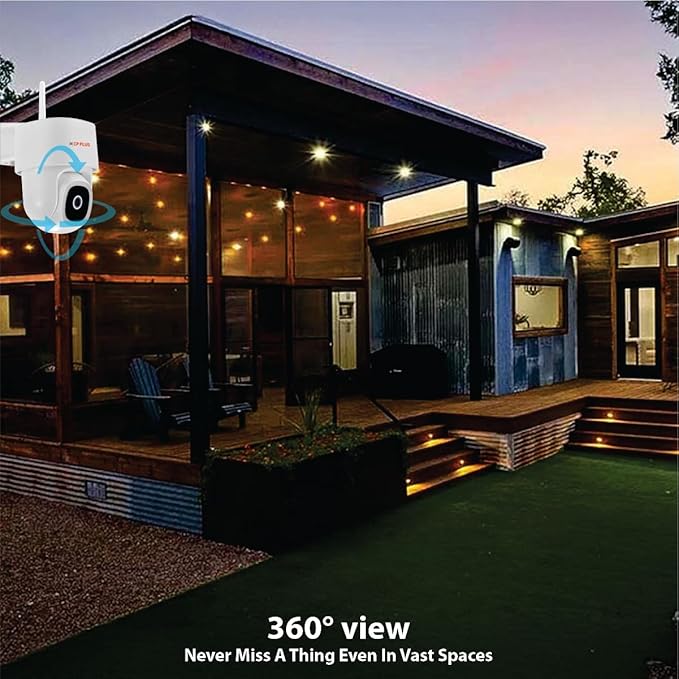 CP-Z45Q Smart Outdoor Dome Camera: 360° Auto-Tracking, 2K Crystal Clear Video, & Two-Way Talk – Remote Mobile App Viewing - Image 6