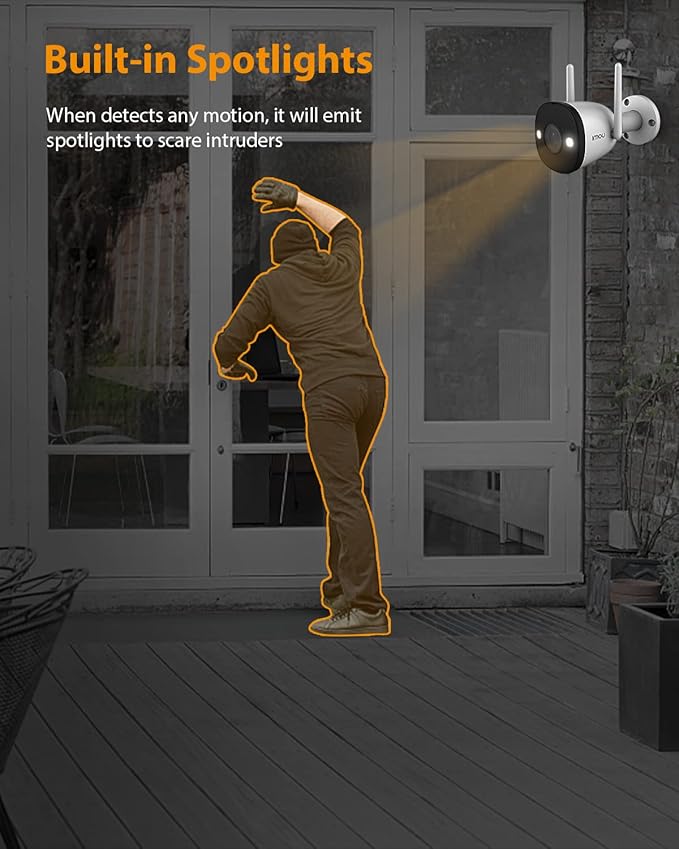 Imou Bullet 2E Outdoor WiFi Camera 5MP Color Night Vision - Image 4