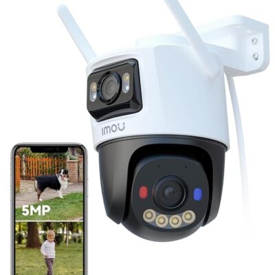 Imou Cruiser Dual PTZ Camera Outdoor 2x5MP+5MP, WiFi 6, Dual-Lens 360° Tracking, Color Night Vision, IP66 Weatherproof, microSD 256GB